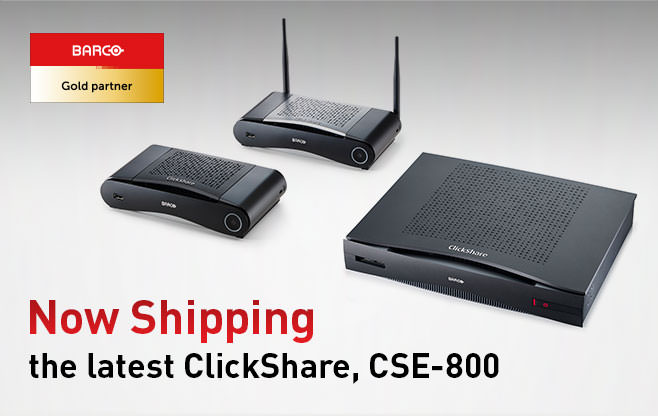 Barco ClickShare CSE-800 now shipping