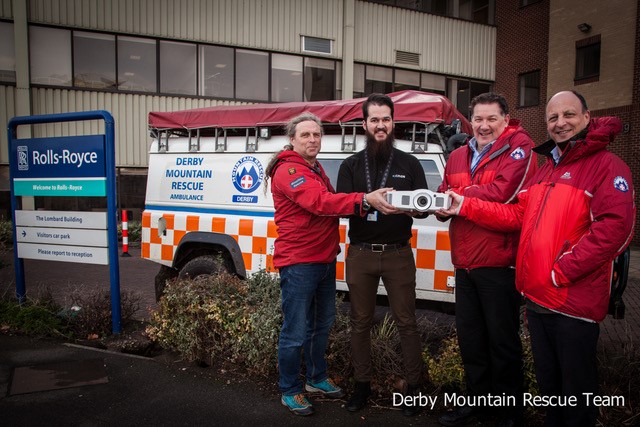 Derby Mountain Rescue Team receive Optoma projector from Cinos