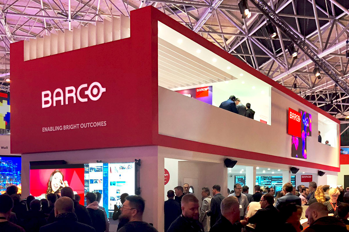 The Barco Stand at ISE 2020