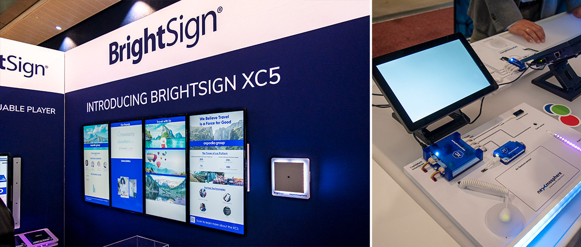 BrightSign XC5 and Nexmosphere elements for experience