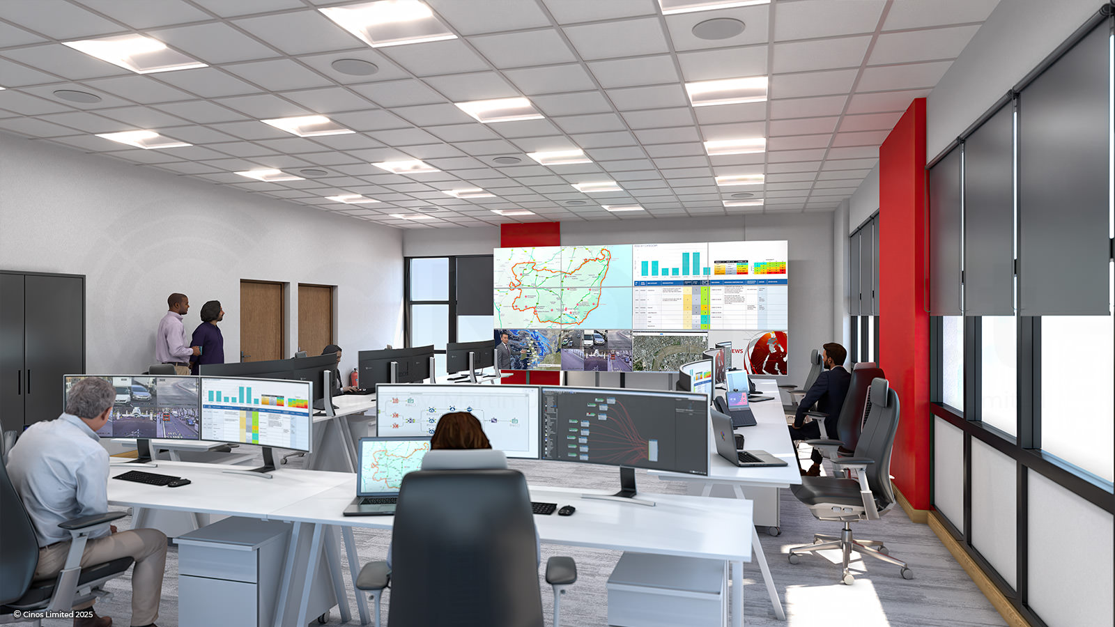 Fire control room operator suite