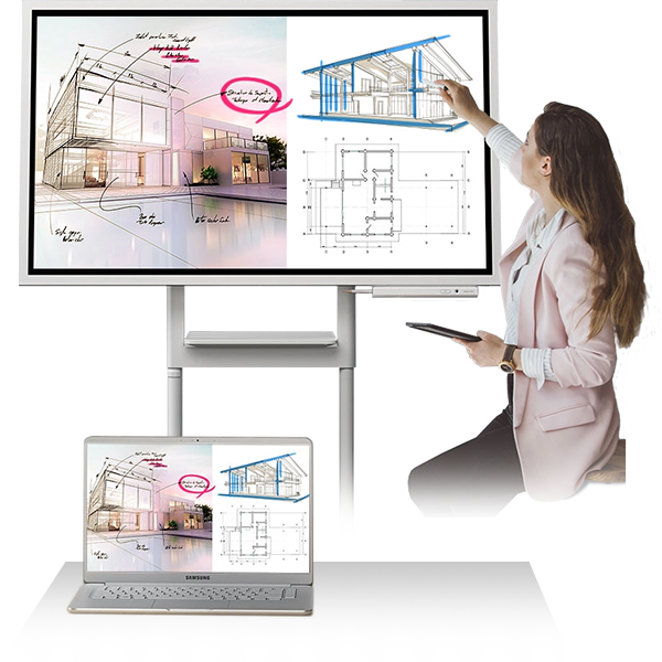 Flip Chart Holder In A Business Meeting